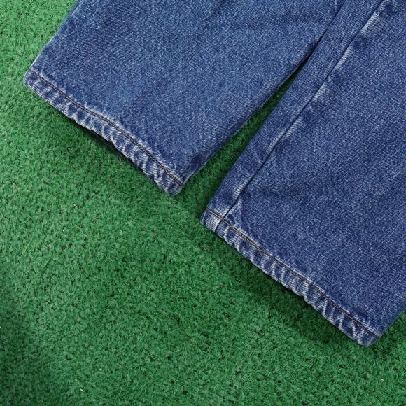 VINTAGE L.L.Bean Jeans Womens 6 Petite Blue Double L Relaxed Fit Flannel Lined - Picture 6 of 12